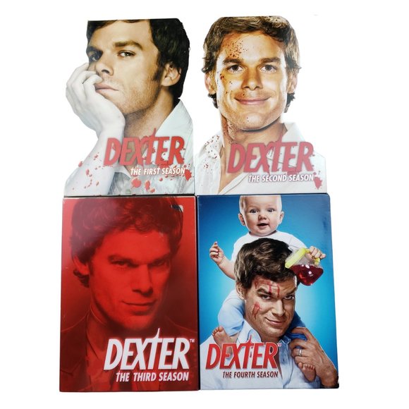Other - Lot Dexter Seasons 1 2 3 4 Michael C Hall Julie Benz DVD Box Sets Showtime
